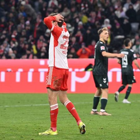 Wasteful Bayern Munich stunned by Werder Bremen as title hopes take a blow